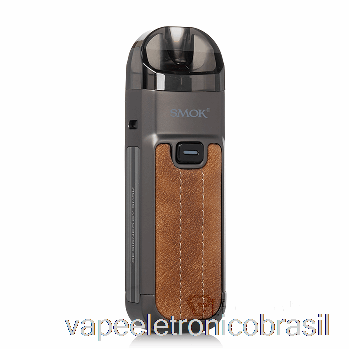 Vape Recarregável Smok Nord 5 80w Pod System Couro Marrom